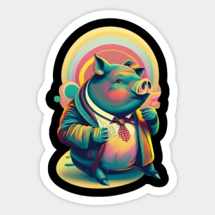Pot-Bellied Pig Sticker